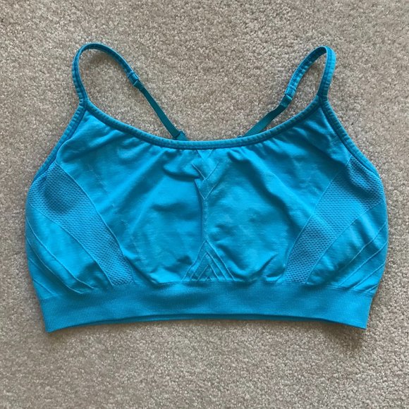 Barely There Women’s Sports Bra CustomFlex Fit Racerback in Blue – Size L - Picture 1 of 4